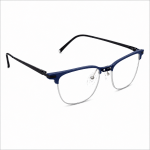 JJ24 Navy Blue/Silver Titanium Frame